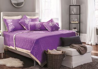 Bộ chăn ga gối Everon Purple ES1840