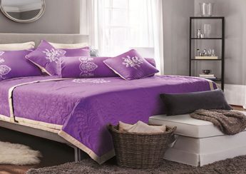 Bộ chăn ga gối Everon Purple ES1840